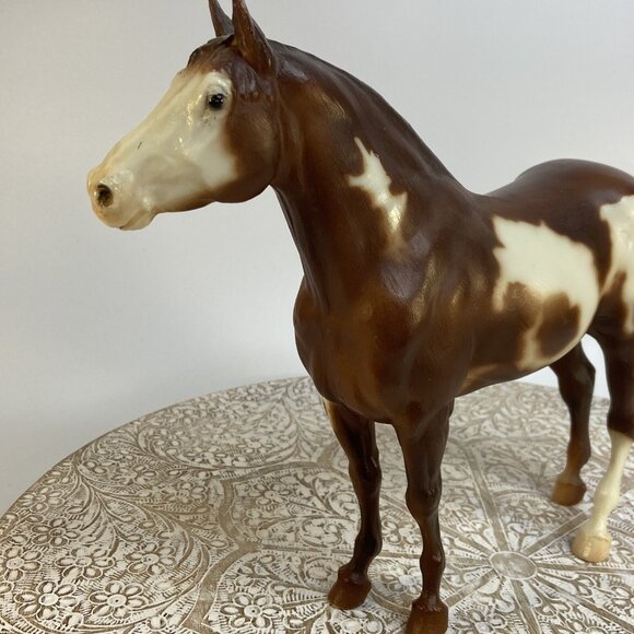 Vintage Breyer Traditional Yellow Mount #51 Paint Stallion Adios Mold 1970s Old - Picture 8 of 12